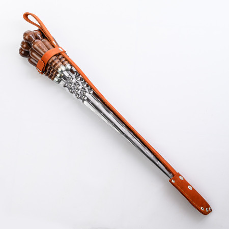 A set of skewers 670*12*3 mm in a leather quiver в Йошкар-Оле