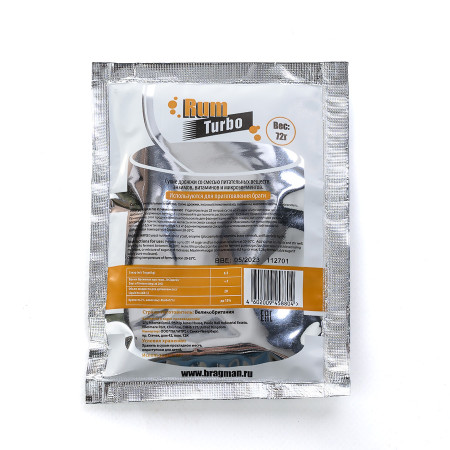 Turbo yeast alcohol BragMan "RUM TURBO" (72 gr) в Йошкар-Оле