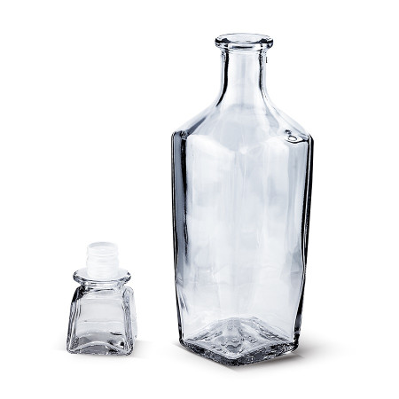 Бутылка (штоф) "Элегант" стеклянная 0,5 литра с пробкой  в Йошкар-Оле