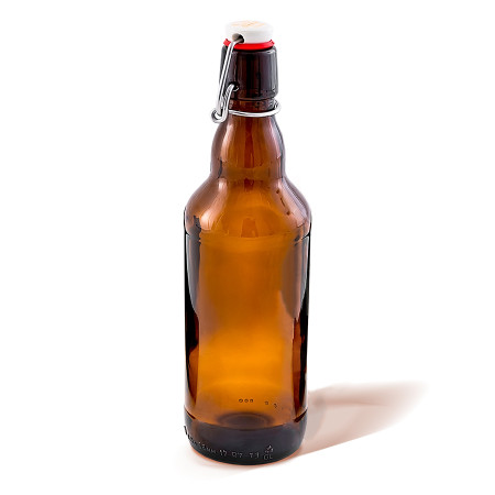 Бутылка темная стеклянная с бугельной пробкой 0,5 литра в Йошкар-Оле
