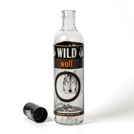 Бутылка сувенирная "Волк" 0,5 литра в Йошкар-Оле