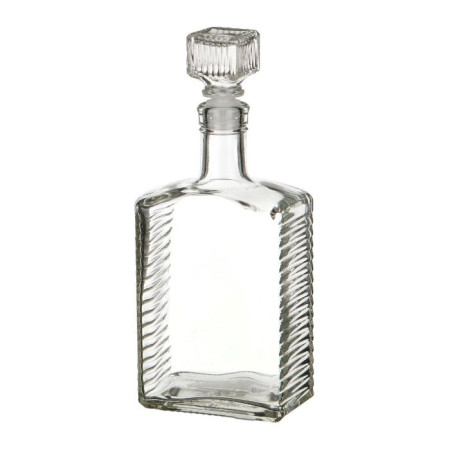 Бутылка (штоф) "Кристалл" стеклянная 0,5 литра с пробкой  в Йошкар-Оле